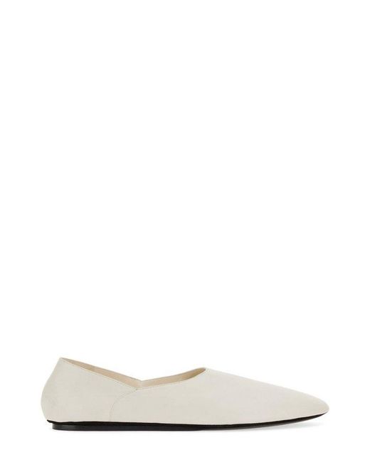 jil sander square toe flats