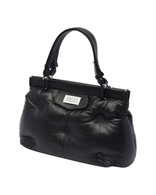 Maison Margiela Black Medium Glam Slam Numbers Motif Tote Bag