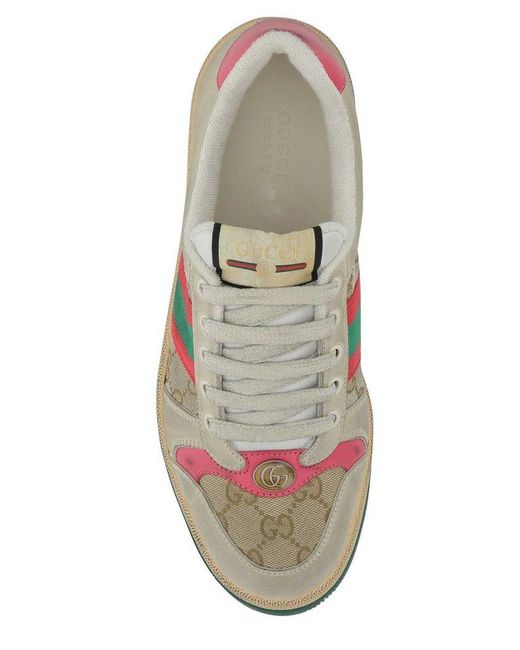 Gucci Natural Screener Leather Trainer