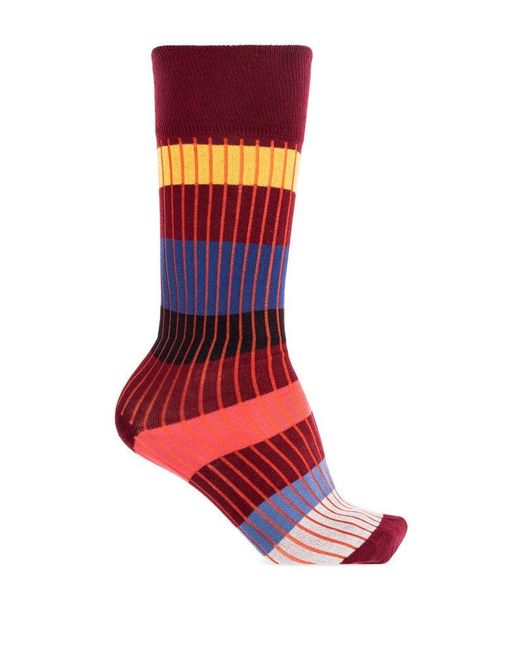 Paul Smith Red Cotton Socks, for men