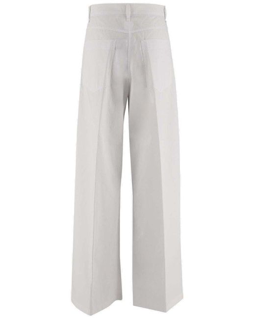 Sportmax White Cotton Pants