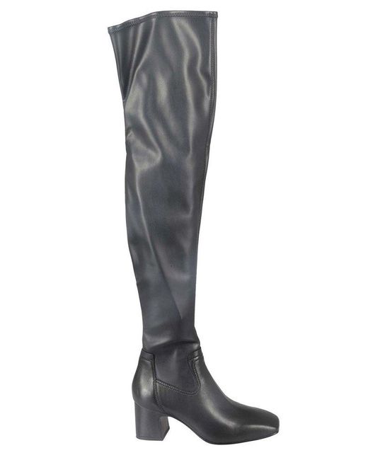 Ash Black Knee-high Pull-on Boots