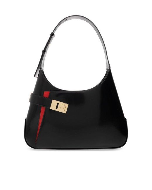 Ferragamo Black ‘Arch’ Shoulder Bag