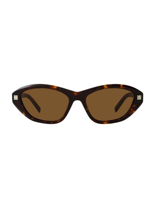 Givenchy Brown Rectangular Frame Sunglasses
