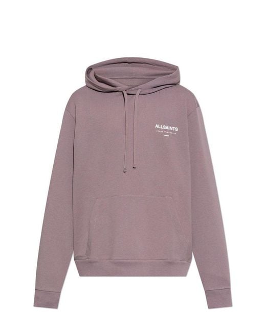 AllSaints Purple Sweatshirt Underground for men