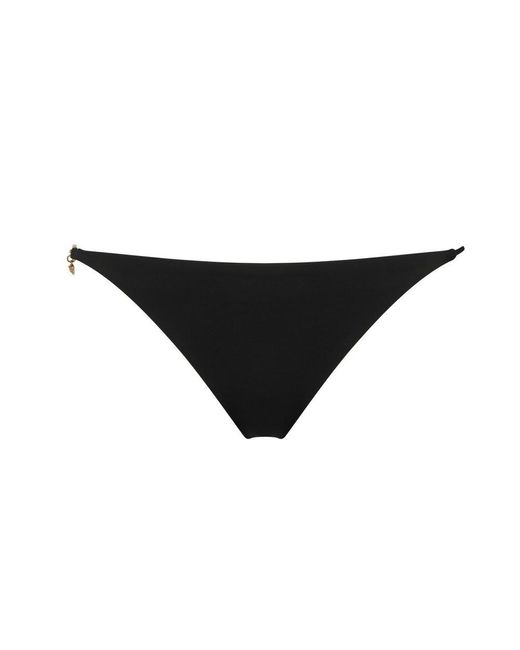 Versace Synthetic Greek Embellished Bikini Bottom in Black Lyst Canada