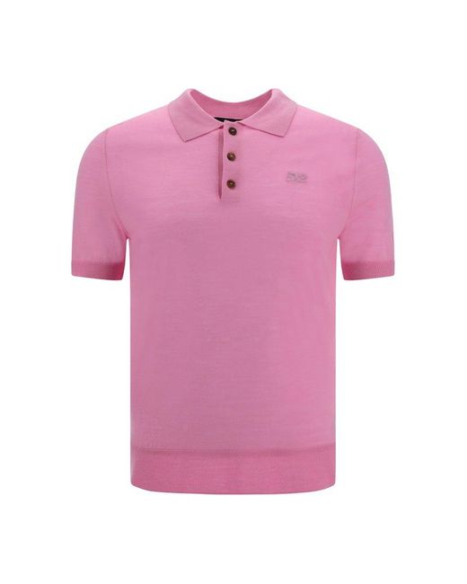 DSquared² Pink Polo Shirts for men