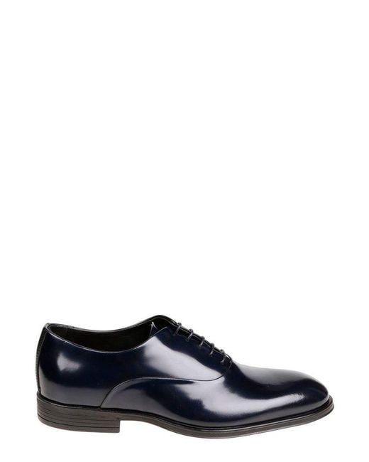 Corvari Blue Classic Lace-Up Shoes for men