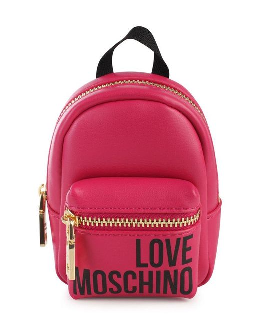Love Moschino Pink Complementi Pelletteria Leather Goods Complements