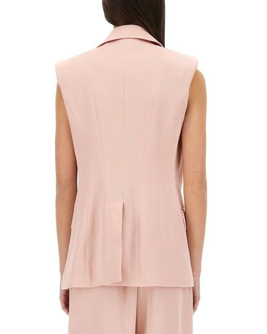 Nina Ricci Pink Double Breasted Vest Jacket