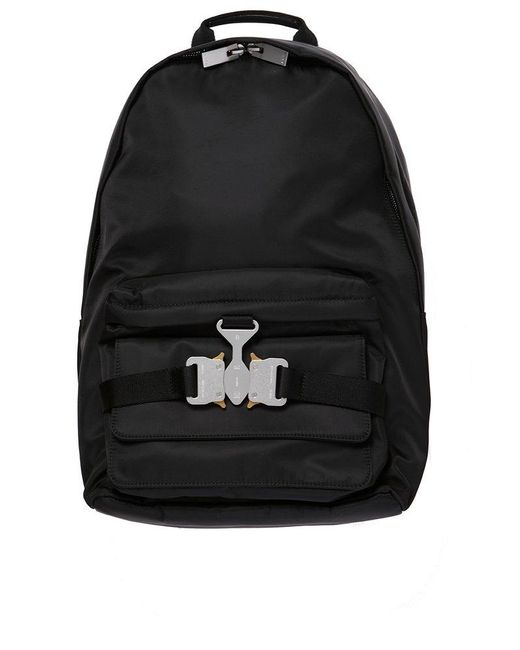 1017 ALYX 9SM Black Buckle Detailed Zip-up Backpack for men