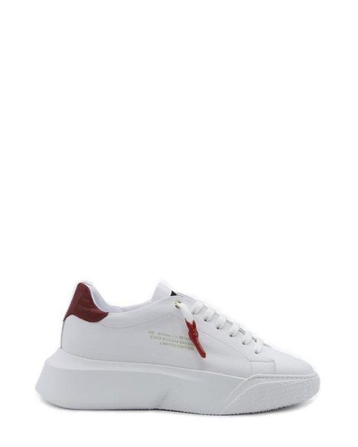 Giuliano Galiano White Nemesis Lace-Up Sneakers for men