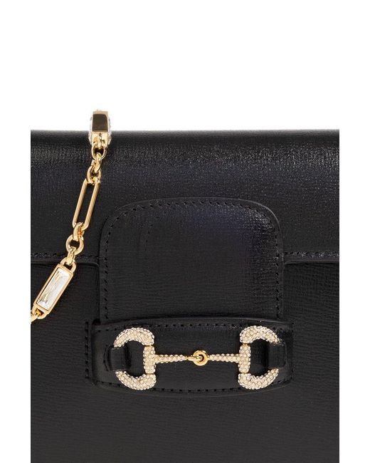 Gucci Black Horsebit 1955 Mini Handbag