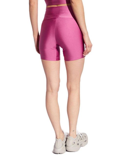 Adidas Originals Pink Short Leggings With Logo