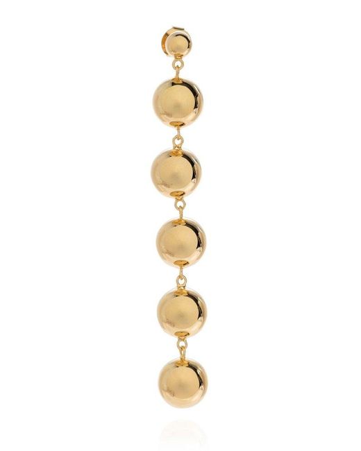 LIE STUDIO Metallic Sphere Drop Statement Earrings