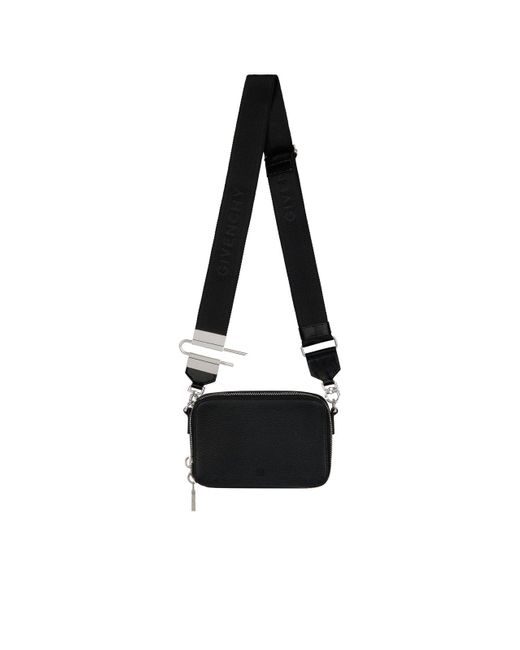 Givenchy Black Antigona U Camera Bag In Grained Leather for men