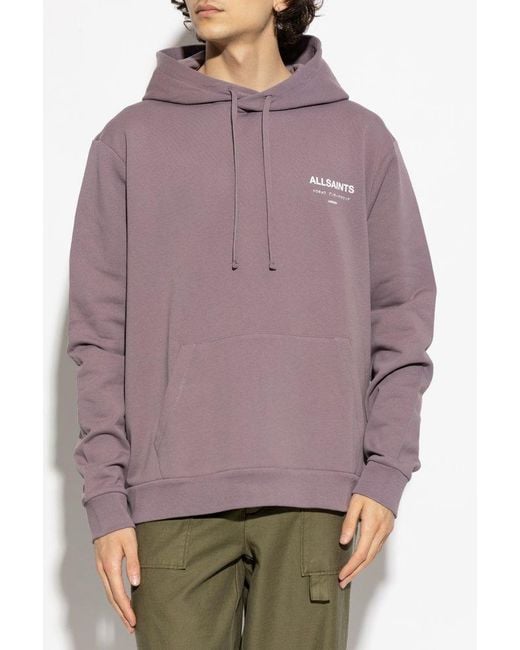 AllSaints Purple Sweatshirt Underground for men