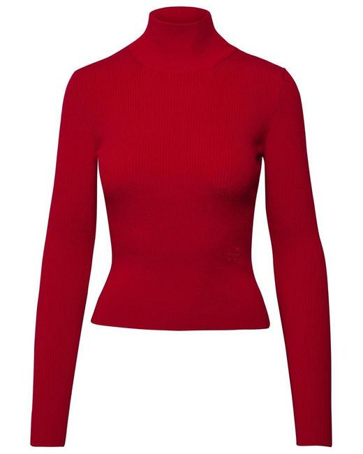 Patou Red Merino Blend Sweater