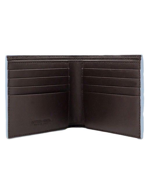 Bottega Veneta Black Intrecciato Bi-fold Wallet for men