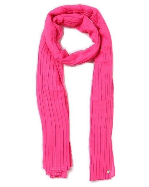 Liu Jo Pink Pleated Stole