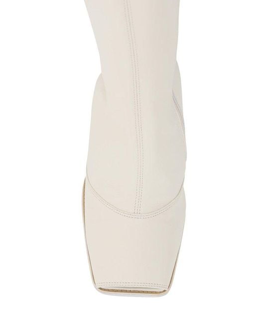 Jacquemus White Olive Knee-high Boots