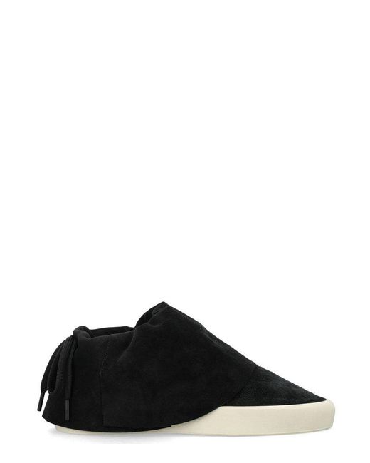 Fear Of God Black Moc Low Round-toe Sneakers
