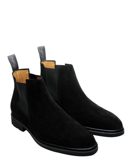 Paraboot Black Chamfort Pointed Toe Boots for men