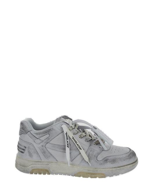 Off-White c/o Virgil Abloh Gray Out Of Office Lace-up Sneakers for men