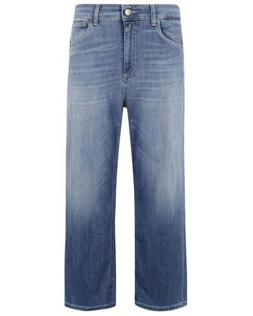 Dondup Blue Relaxed Fit Jeans