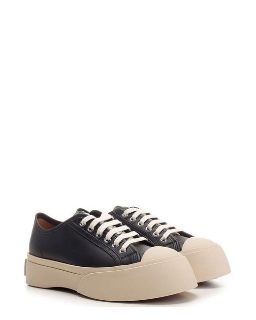 Marni Black Pablo Lace-Up Sneakers