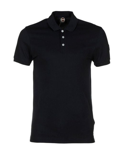 Colmar Black Short-sleeved Polo Shirt for men