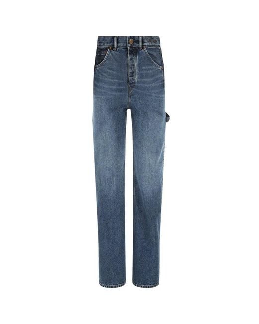 Chloé Denim Vintage Straight-leg Jeans in Blue | Lyst Canada