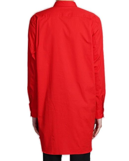 Comme des Garçons Red Long-sleeved Shirt for men