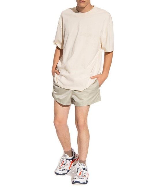 Fear Of God Natural Shorts With Logo for men