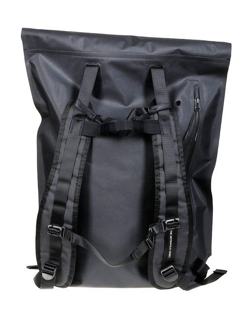 C P Company Black Roll-Top Backpack for men