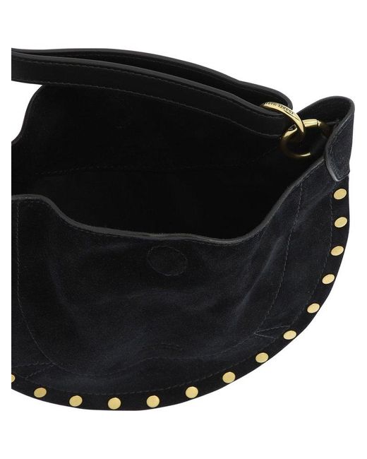 Isabel Marant Black "Mini Moon Soft" Shoulder Bag