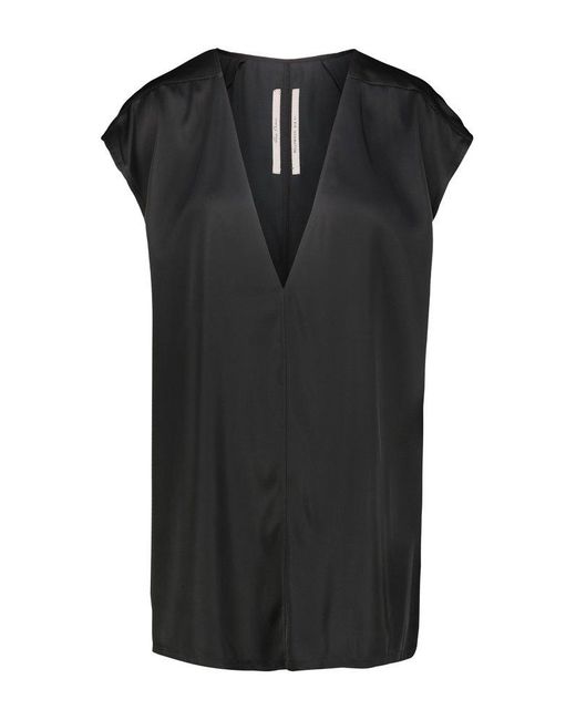 Rick Owens Black Dylan Top Clothing