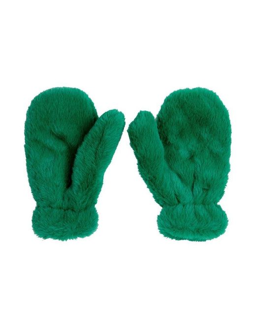Bobo Choses Green Fuzzy Mittens for men