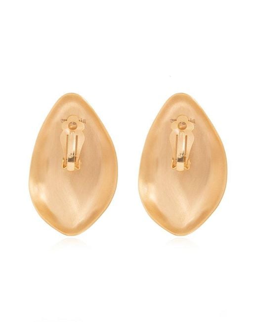 Cult Gaia Natural 'erin' Brass Clip-on Earrings,