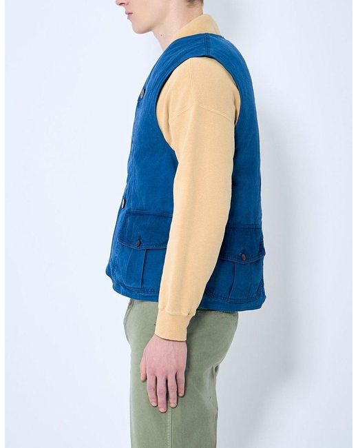 Visvim Blue Gusto Down Gilet for men