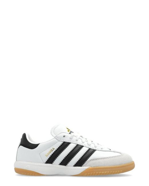 Adidas Originals White Samba Mn Low-Top Sneakers for men