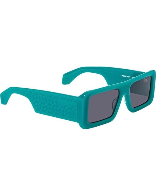 Off-White c/o Virgil Abloh Green Rectangular Frame Sunglasses