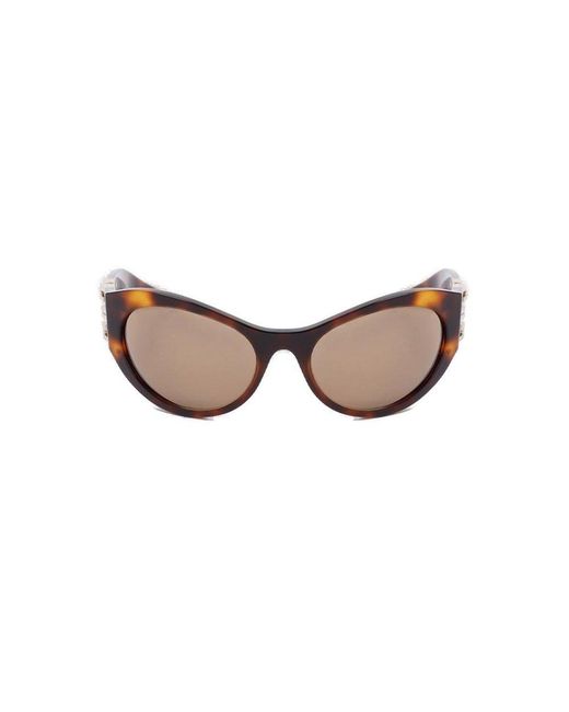 Givenchy Brown Oval Frame Sunglasses