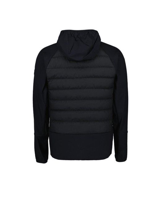 Moncler Black Doudoune Zip-up Padded Jacket for men