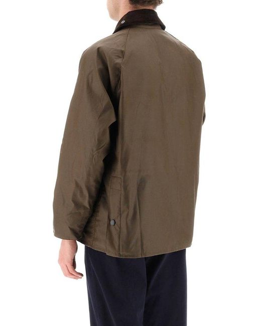 Barbour Brown Classic Bedal Jacket In Waxed Cotton for men