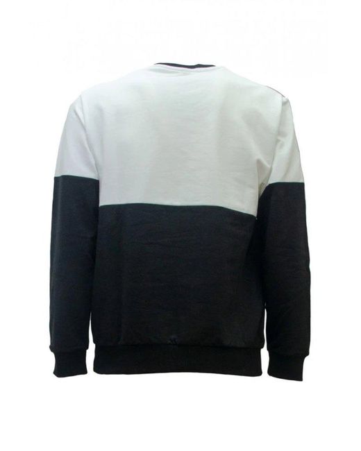 Moschino Gray Logo Printed Two-toned Sweatshirt for men