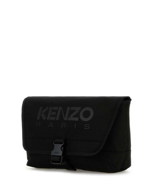 KENZO 48 Small Messenger Bag in Black for Men | Lyst