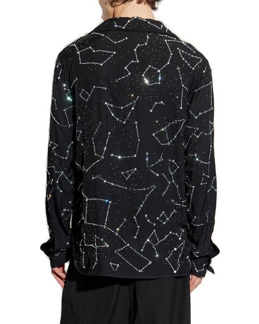 Balmain Black Shirt With Applique for men