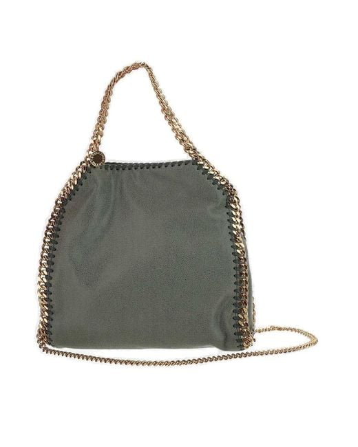 Stella McCartney Gray Falabella Mini Top Handle Bag