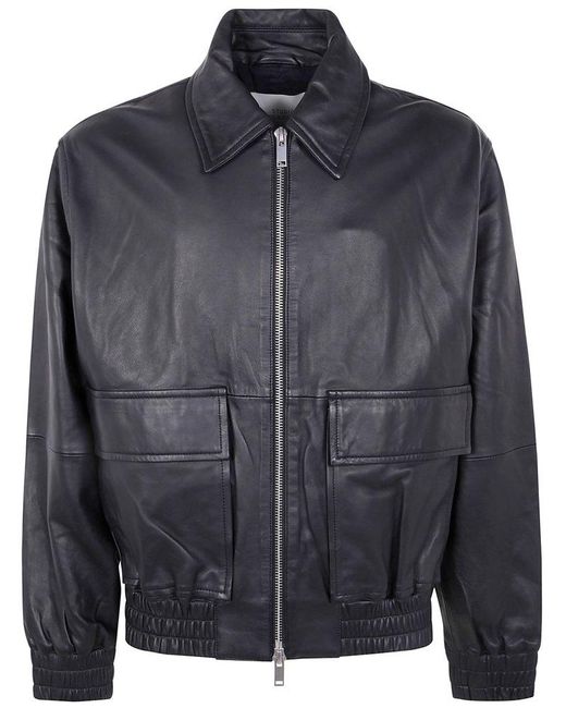 Studio Nicholson Blue Zip-Up Bomber Jacket for men